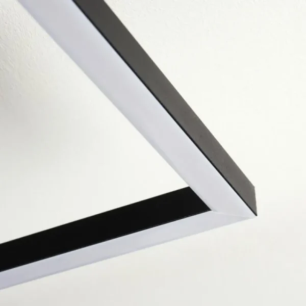 hofstein Plafonnier Hyacinthe LED Chrome, Noir, 1 lumière* Lampes Modernes