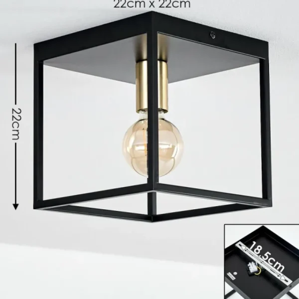 hofstein Plafonnier Ibusuki Noir, 1 lumière* Lampes Modernes