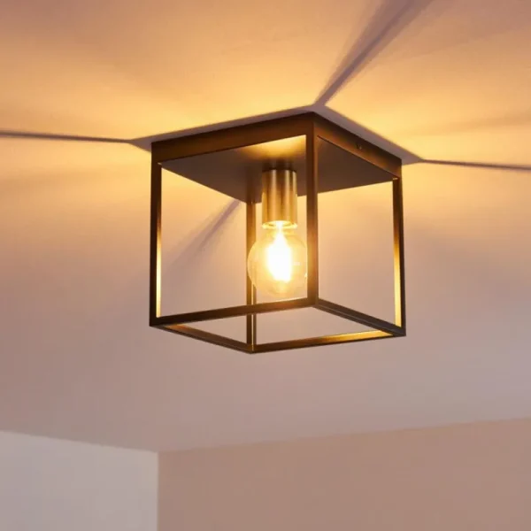 hofstein Plafonnier Ibusuki Noir, 1 lumière* Lampes Modernes