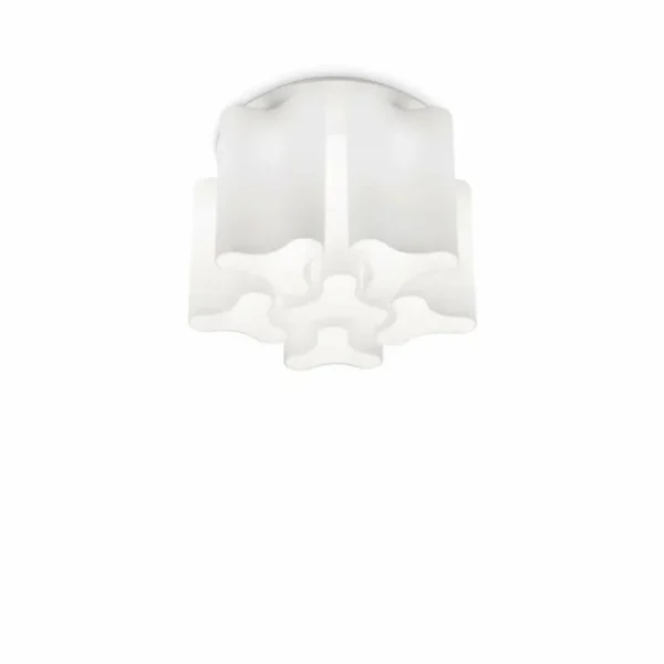 Luminaires Ideallux Plafonnier Ideal Lux COMPO Blanc, 6 lumières* Lampes En Verre