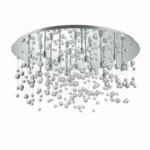 Luminaires Ideallux Plafonnier Ideal Lux NEVE Chrome, 15 lumières* Lampes En Verre