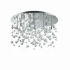 Luminaires Ideallux Plafonnier Ideal Lux NEVE Chrome, 12 lumières* Lampes En Verre