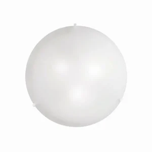 Luminaires Ideallux Plafonnier Ideal Lux SIMPLY Blanc, 3 lumières* Lampes En Verre