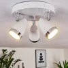 hofstein Plafonnier Idlewild LED Chrome, Blanc, 3 lumières* Lampes Modernes
