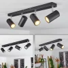 hofstein Plafonnier Javel Chrome, Noir, 4 lumières* Lampes Modernes