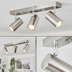 hofstein Plafonnier Javel Chrome, Nickel mat, 3 lumières* Lampes Modernes