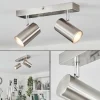 hofstein Plafonnier Javel Chrome, Nickel mat, 2 lumières* Lampes Modernes