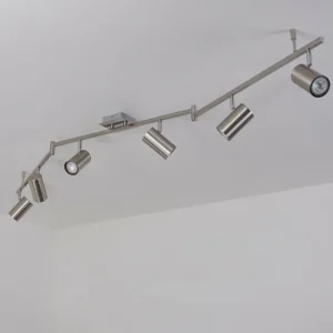 hofstein Plafonnier Javel Chrome, Nickel mat, 6 lumières* Lampes Modernes