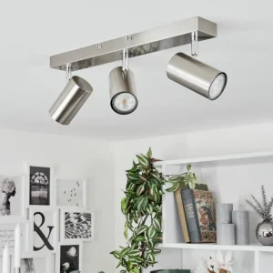 hofstein Plafonnier Javel Chrome, Nickel mat, 3 lumières* Lampes Modernes
