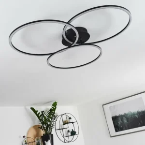 hofstein Plafonnier Johsa LED Noir, 3 lumières* Lampes Modernes