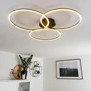 hofstein Plafonnier Johsa LED Noir, 3 lumières* Lampes Modernes