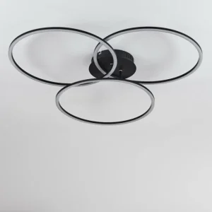 hofstein Plafonnier Johsa LED Noir, 3 lumières* Lampes Modernes