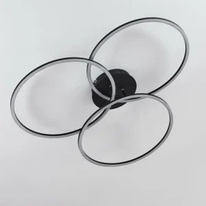 hofstein Plafonnier Johsa LED Noir, 3 lumières* Lampes Modernes