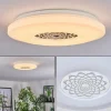 hofstein Plafonnier Kaas LED Chrome, Blanc, 1 lumière* Lampes Modernes