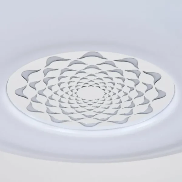 hofstein Plafonnier Kaas LED Chrome, Blanc, 1 lumière* Lampes Modernes