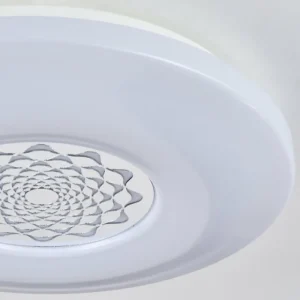 hofstein Plafonnier Kaas LED Chrome, Blanc, 1 lumière* Lampes Modernes
