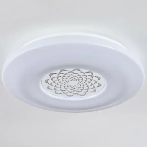 hofstein Plafonnier Kaas LED Chrome, Blanc, 1 lumière* Lampes Modernes