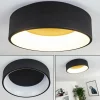 hofstein Plafonnier Kampal LED Noir, 1 lumière* Lampes Modernes