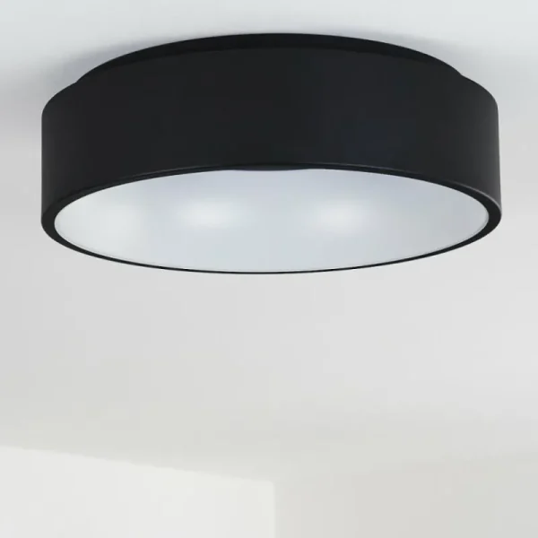 hofstein Plafonnier Kampal LED Noir, 1 lumière* Lampes Modernes