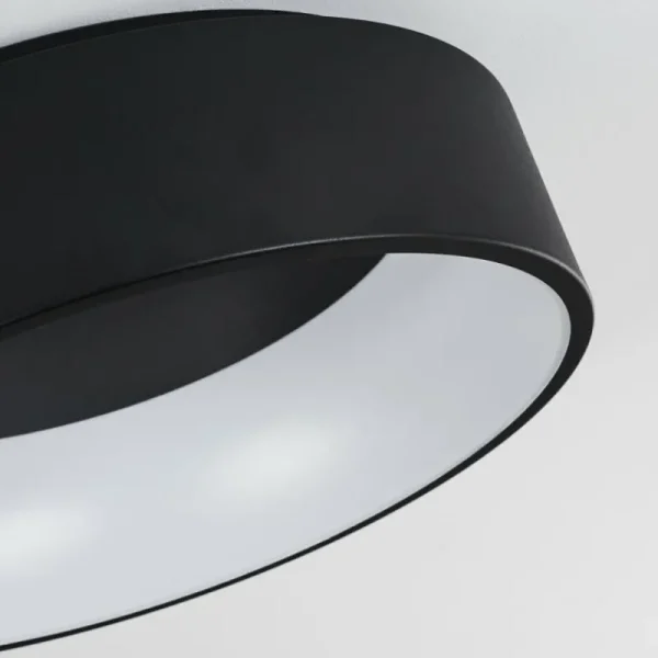 hofstein Plafonnier Kampal LED Noir, 1 lumière* Lampes Modernes