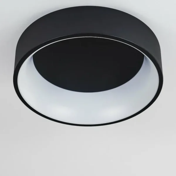 hofstein Plafonnier Kampal LED Noir, 1 lumière* Lampes Modernes