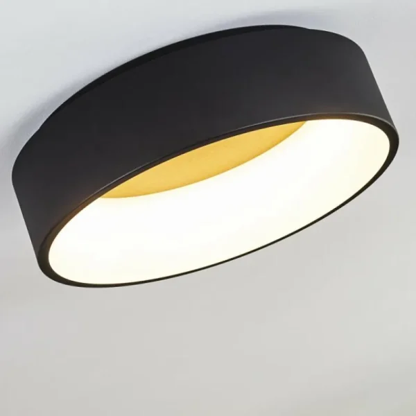 hofstein Plafonnier Kampal LED Noir, 1 lumière* Lampes Modernes