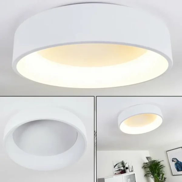 hofstein Plafonnier Kampala LED Blanc, 1 lumière* Lampes Modernes