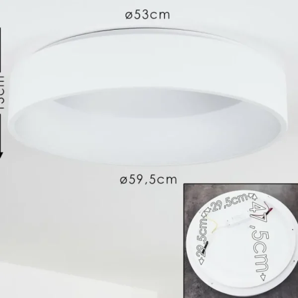 hofstein Plafonnier Kampala LED Blanc, 1 lumière* Lampes Modernes
