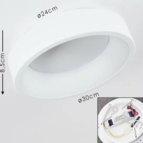 hofstein Plafonnier Kampala LED Blanc, 1 lumière* Lampes Modernes