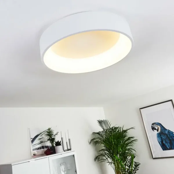 hofstein Plafonnier Kampala LED Blanc, 1 lumière* Lampes Modernes
