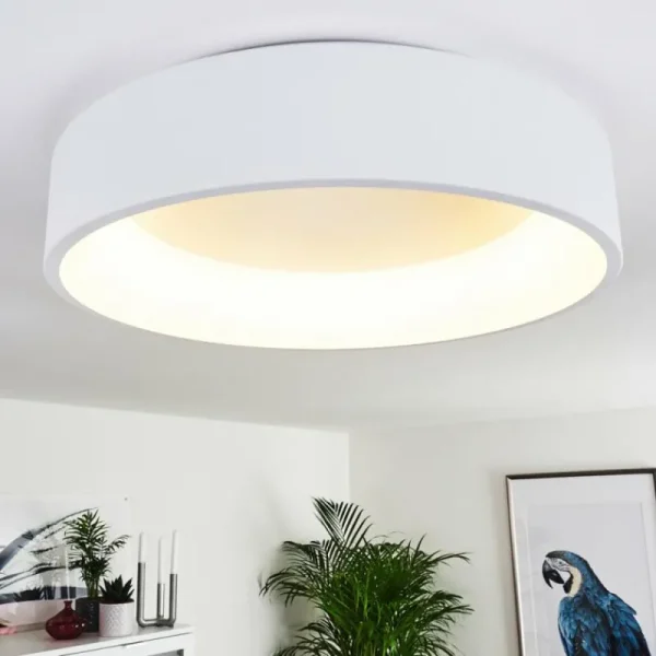 hofstein Plafonnier Kampala LED Blanc, 1 lumière* Lampes Modernes