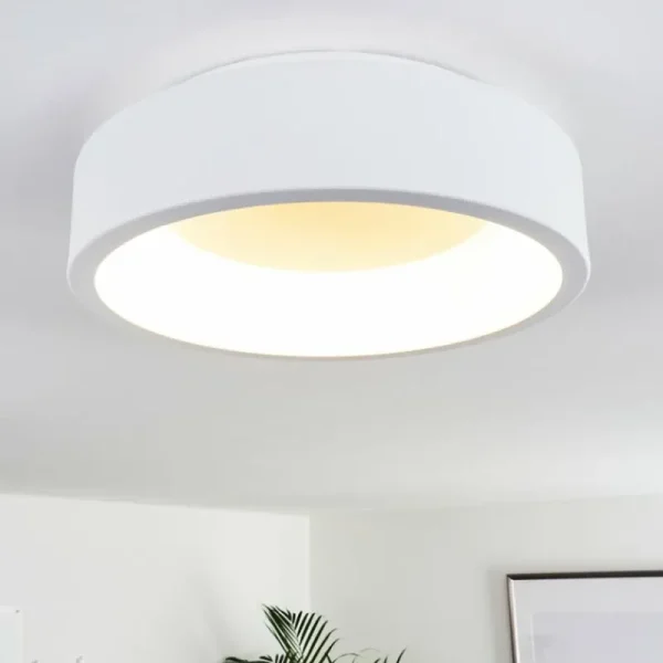 hofstein Plafonnier Kampala LED Blanc, 1 lumière* Lampes Modernes