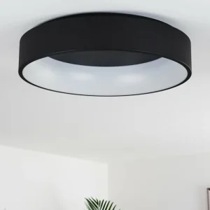 hofstein Plafonnier Kampala LED Noir, 1 lumière* Lampes Modernes