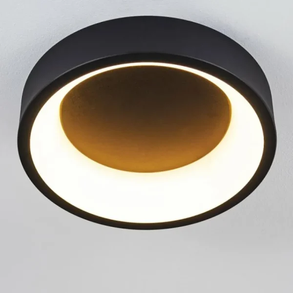 hofstein Plafonnier Kampala LED Noir, 1 lumière* Lampes Modernes