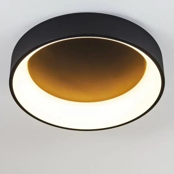 hofstein Plafonnier Kampala LED Noir, 1 lumière* Lampes Modernes