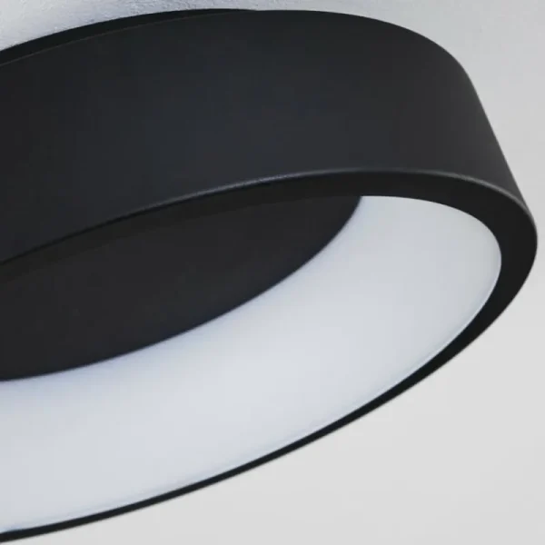 hofstein Plafonnier Kampala LED Noir, 1 lumière* Lampes Modernes