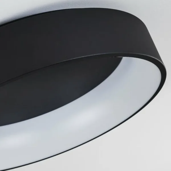 hofstein Plafonnier Kampala LED Noir, 1 lumière* Lampes Modernes