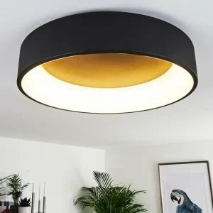 hofstein Plafonnier Kampala LED Noir, 1 lumière* Lampes Modernes