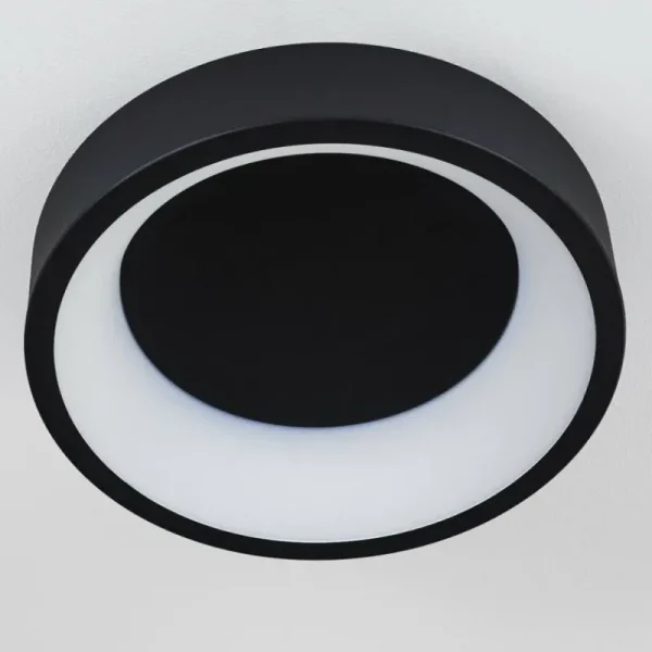 hofstein Plafonnier Kampala LED Noir, 1 lumière* Lampes Modernes
