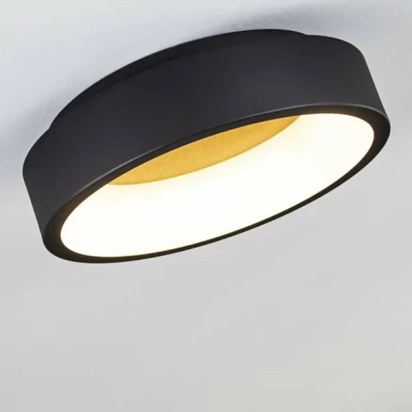 hofstein Plafonnier Kampala LED Noir, 1 lumière* Lampes Modernes