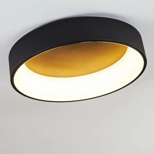 hofstein Plafonnier Kampala LED Noir, 1 lumière* Lampes Modernes
