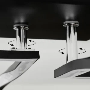 hofstein Plafonnier Kanchung LED Noir, 1 lumière* Lampes Modernes