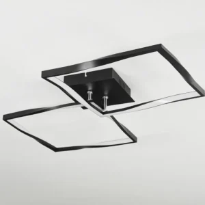 hofstein Plafonnier Kanchung LED Noir, 1 lumière* Lampes Modernes