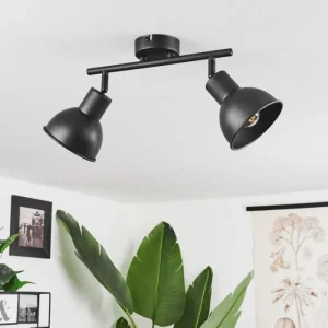 hofstein Plafonnier Kansela Noir, 2 lumières* Lampes Modernes