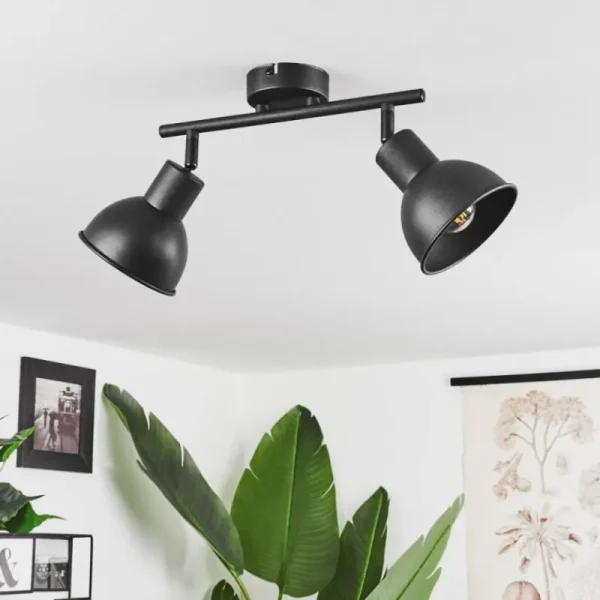 hofstein Plafonnier Kansela Noir, 2 lumières* Lampes Modernes