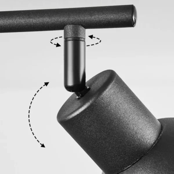 hofstein Plafonnier Kansela Noir, 2 lumières* Lampes Modernes