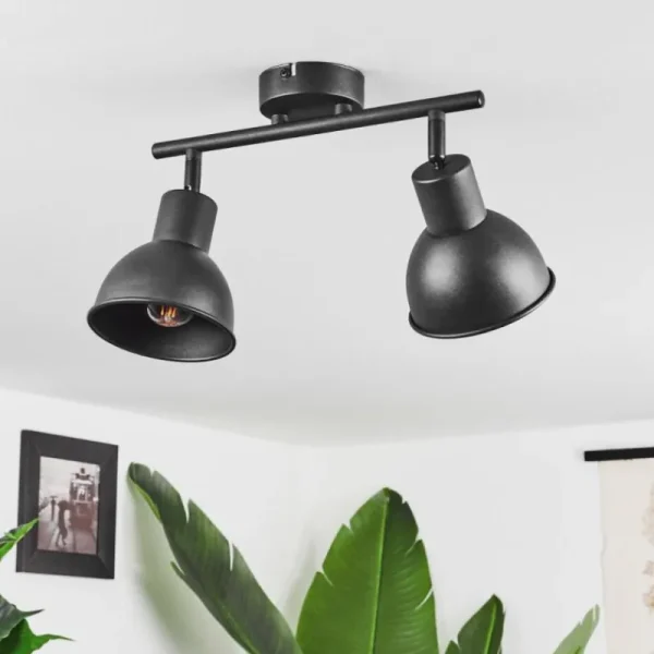 hofstein Plafonnier Kansela Noir, 2 lumières* Lampes Modernes