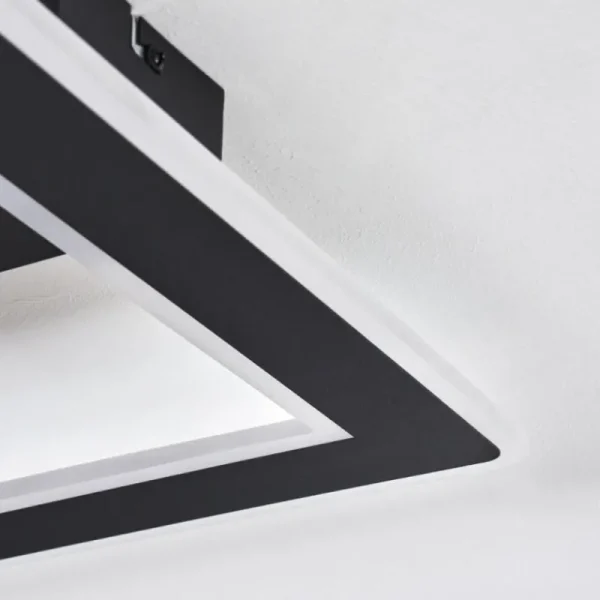 hofstein Plafonnier Katila LED Noir, 1 lumière* Lampes Modernes