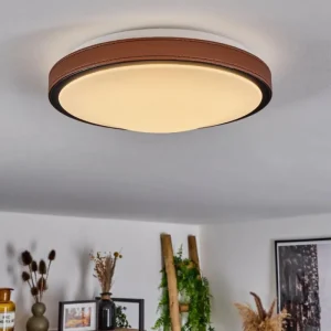 hofstein Plafonnier Kelva LED Brun, Noir, Blanc, 1 lumière* Lampes Modernes