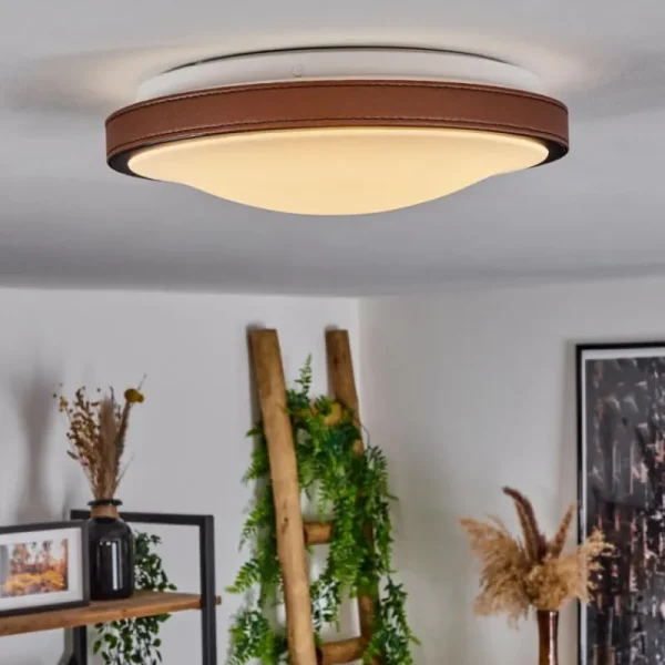 hofstein Plafonnier Kelva LED Brun, Noir, Blanc, 1 lumière* Lampes Modernes